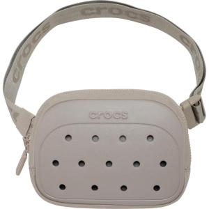 imageCrocs Classic Belt Waist Bag Customizable Fanny Pack Personalize with Jibbitz Charms Powder Pink One SizeTaupe
