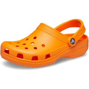 imageCrocs UnisexAdult Classic Clog Clogs for Women and MenOrange Zing