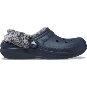 imageCrocs UnisexAdult Classic Fleece Lined Clogs Fuzzy Slippers for Women and MenNavy