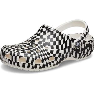 imageCrocs UnisexAdult Classic Graphic Clogs Checkered 7 Women5 Men