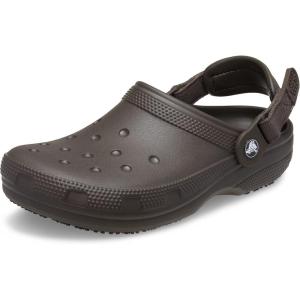 imageCrocs UnisexAdult Classic Work Clogs Slip Resistant ShoesDark Cocoa