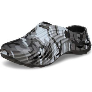 imageCrocs UnisexAdult Echo Wave ClogsBlackSlate Grey