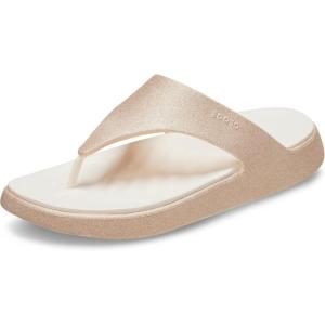 imageCrocs Womens Getaway Triangle Flip FlopsPeach Ice