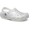 imageCrocs Unisex Adult Classic Glitter ClogsWhiteSilver Glitter