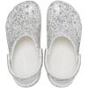 imageCrocs Unisex Adult Classic Glitter ClogsWhiteSilver Glitter