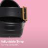 imageCrocs UnisexAdult Classic Buckle ClogsMetallic Black