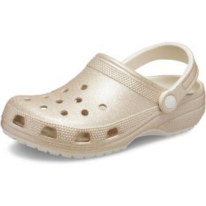 imageCrocs Unisex Adult Classic Glitter ClogsChampagne Glitter