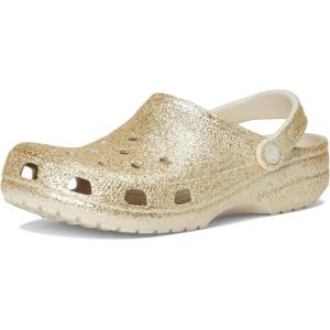 imageCrocs Unisex Adult Classic Glitter ClogsChunky Sandstone