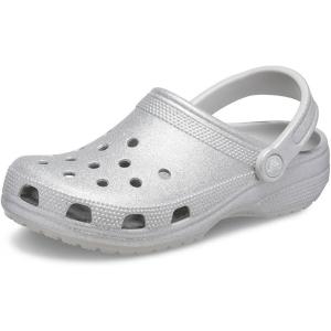 imageCrocs Unisex Adult Classic Glitter ClogsSilver Glitter