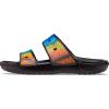 imageCrocs Mens Classic Slide SandalsBlackSpray Dye