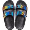 imageCrocs Mens Classic Slide SandalsBlackSpray Dye