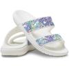 imageCrocs Mens Classic Slide SandalsWhiteMulti Butterfly