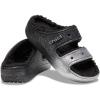 imageCrocs Womens Classic Marbled Tiedye ClogsBlackSilver