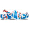 imageCrocs Womens Classic Marbled Tiedye ClogsRedWhiteBlue