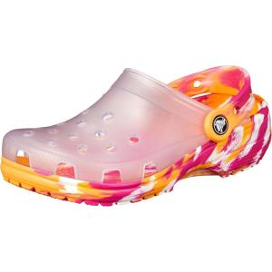 imageCrocs Kids Classic ClogsWhiteMulti Marbled