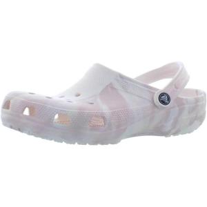 imageCrocs Womens Classic Marbled Tiedye ClogsWhite Pink Marble