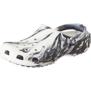 imageCrocs Womens Classic Marbled Tiedye ClogsWhiteBlackn