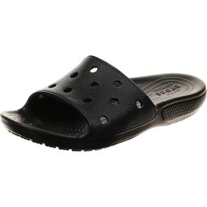 imageCrocs unisexchild Kids Classic Slide SandalsBlackn