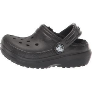 imageCrocs Kids Classic Lined Clogs for Toddlers  Synthetic Upper amp Lining  Synthetic Outsole amp Insole BlackBlack 10 Toddler M