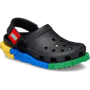 imageCrocs UnisexChild Classic Lego System Clogs Lego Shoes for KidsBlack
