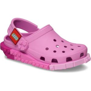 imageCrocs UnisexChild Classic Lego System Clogs Lego Shoes for KidsTaffy Pink