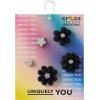 imageCrocs Jibbitz Flowers Shoe Charm PacksBlack Velvet Flower