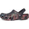 imageCrocs UnisexAdult Classic Marbled Tiedye ClogBlack SandMulti