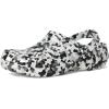 imageCrocs UnisexAdult Classic Marbled Tiedye ClogBlackWhite Confetti