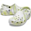 imageCrocs UnisexAdult Classic Marbled Tiedye ClogWhiteMicrochip