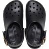 imageCrocs UnisexAdult Classic Metallic Buckle ClogsMetallic Black