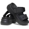 imageCrocs Womens Soho TwoStrap Sandals  24 Inch Platform  LiteRide SinkIn Footbed  Adjustable Upper StrapBlack