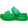 imageCrocs Womens Soho TwoStrap Sandals  24 Inch Platform  LiteRide SinkIn Footbed  Adjustable Upper StrapGreen Strike