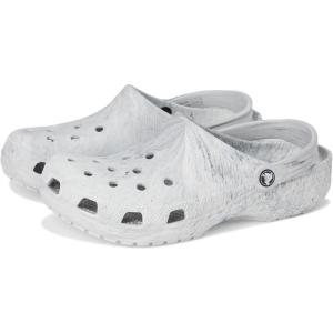 imageCrocs UnisexAdult Classic Marbled Tiedye ClogGrey Swirl