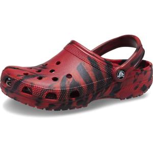 imageCrocs UnisexAdult Classic Marbled Tiedye ClogPepperBlack