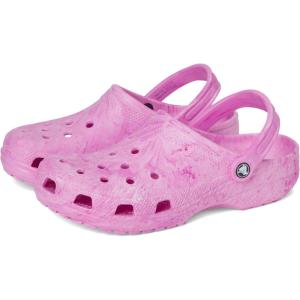imageCrocs UnisexAdult Classic Marbled Tiedye ClogPink Swirl