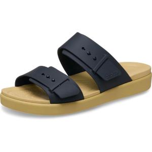imageCrocs Womens Brooklyn Buckle Low SandalsBlackTan