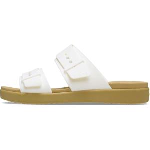 imageCrocs Womens Brooklyn Buckle Low SandalsChalkTan