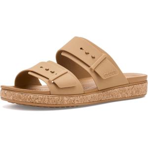 imageCrocs Womens Brooklyn Buckle Low SandalsUmber 1
