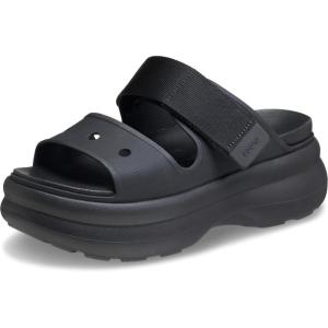 imageCrocs Womens Soho TwoStrap Sandals  24 Inch Platform  LiteRide SinkIn Footbed  Adjustable Upper StrapBlack