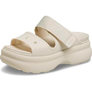 imageCrocs Womens Soho TwoStrap Sandals  24 Inch Platform  LiteRide SinkIn Footbed  Adjustable Upper StrapFrappe