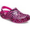 imageCrocs UnisexAdult Classic Graphic Clogs Pink CrushBlack 8 Women6 Men