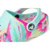 imageCrocs UnisexChild Classic Watercolor Marbled ClogAquamarineMulti