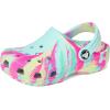 imageCrocs UnisexChild Classic Watercolor Marbled ClogAquamarineMulti