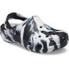 imageCrocs UnisexChild Classic Watercolor Marbled ClogBlackWhite