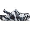 imageCrocs UnisexChild Classic Watercolor Marbled ClogBlackWhite