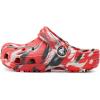 imageCrocs UnisexChild Classic Watercolor Marbled ClogFlameMulti