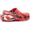 imageCrocs UnisexChild Classic Watercolor Marbled ClogFlameMulti