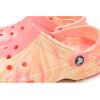 imageCrocs UnisexChild Classic Watercolor Marbled ClogGuavaMulti
