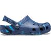 imageCrocs UnisexChild Classic Watercolor Marbled ClogNavyMulti