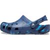imageCrocs UnisexChild Classic Watercolor Marbled ClogNavyMulti